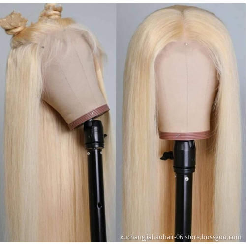 wholesale hair vendor 13x4 transparent wig blonde wigs lace front hd lace frontal virgin hair lace human hair wig closure